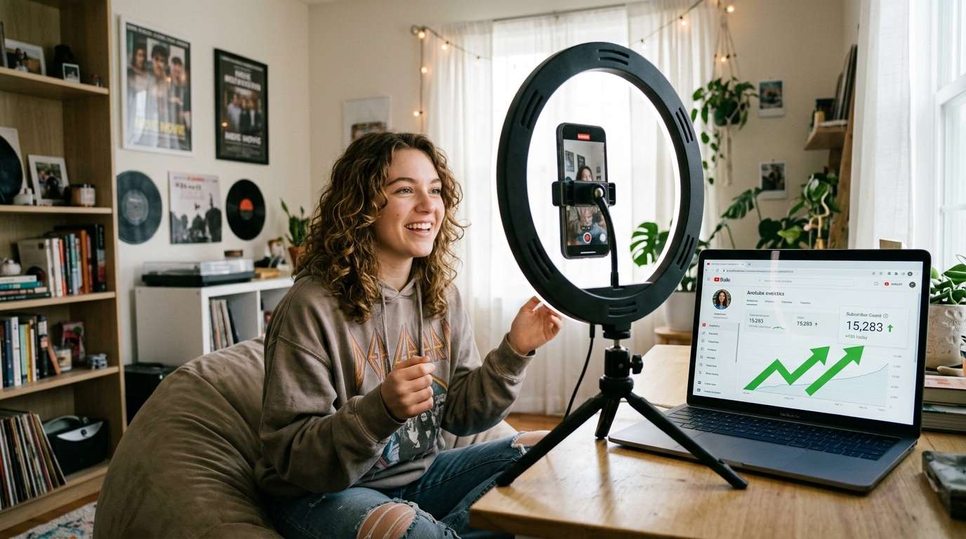 Content creation on YouTube and TikTok to make money online as a beginner in 2026
