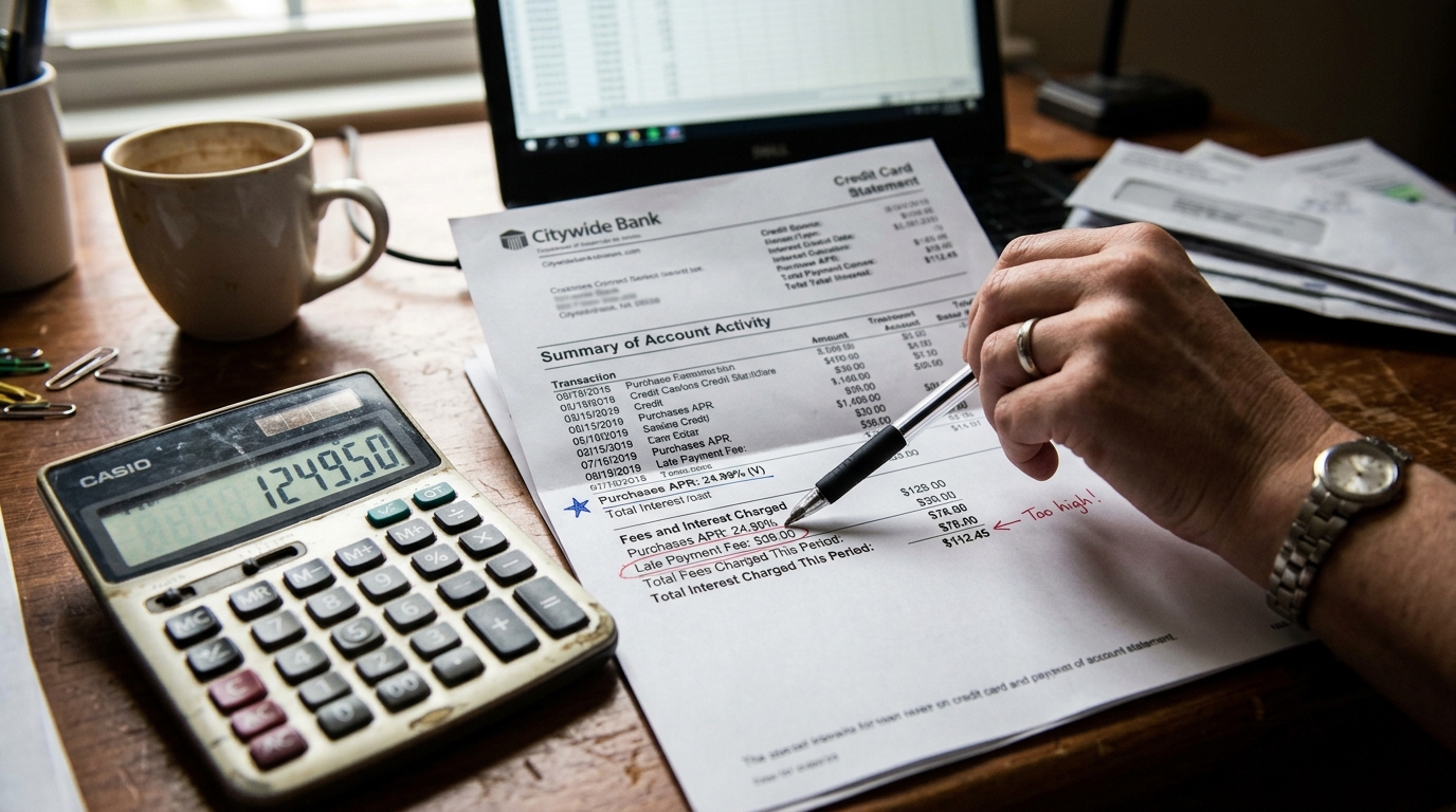 Milestone Credit Card fees showing annual fee and APR breakdown for bad credit cardholders