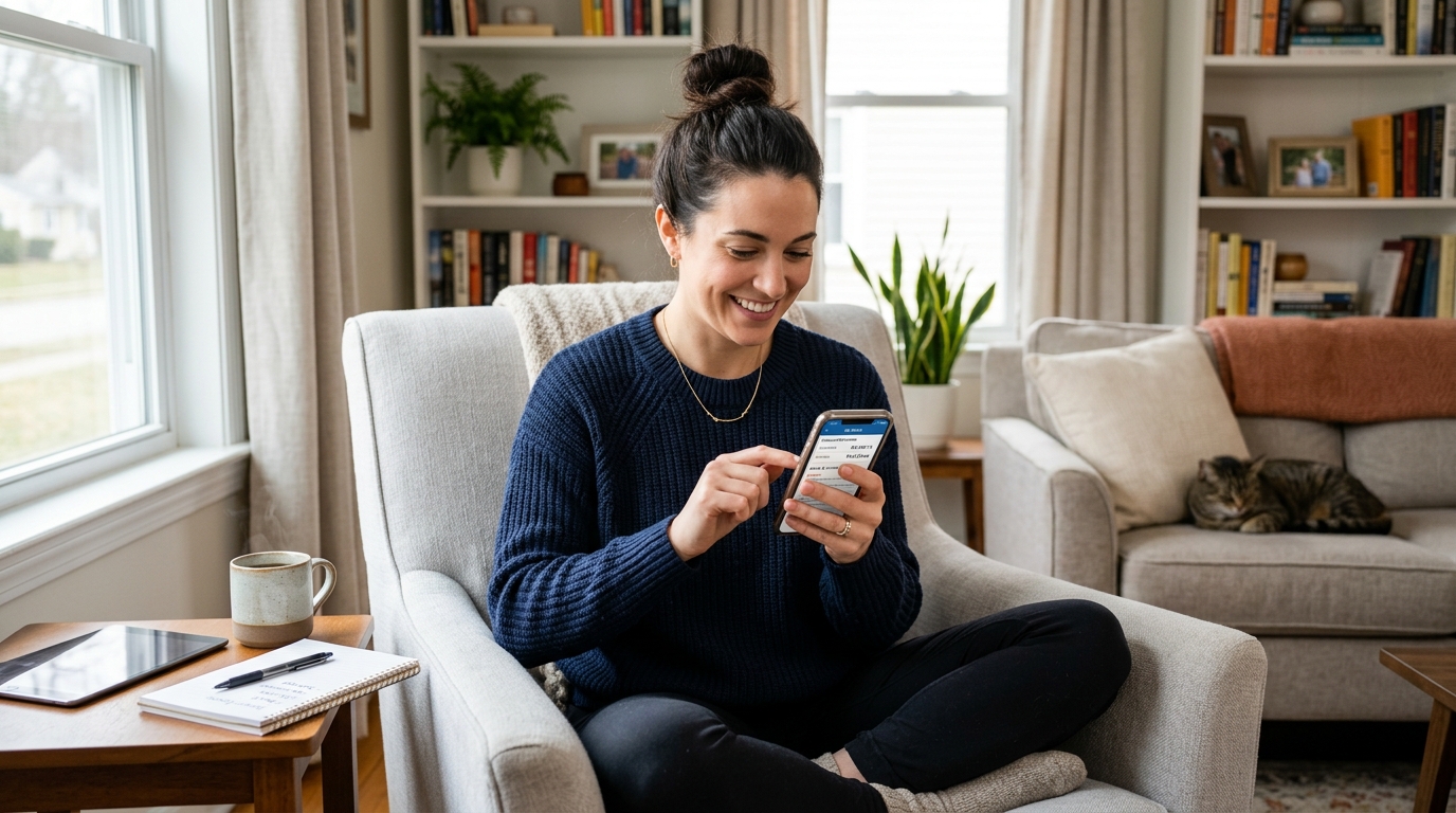 Smart money management under new bank withdrawal rules 2026 showing online banking app